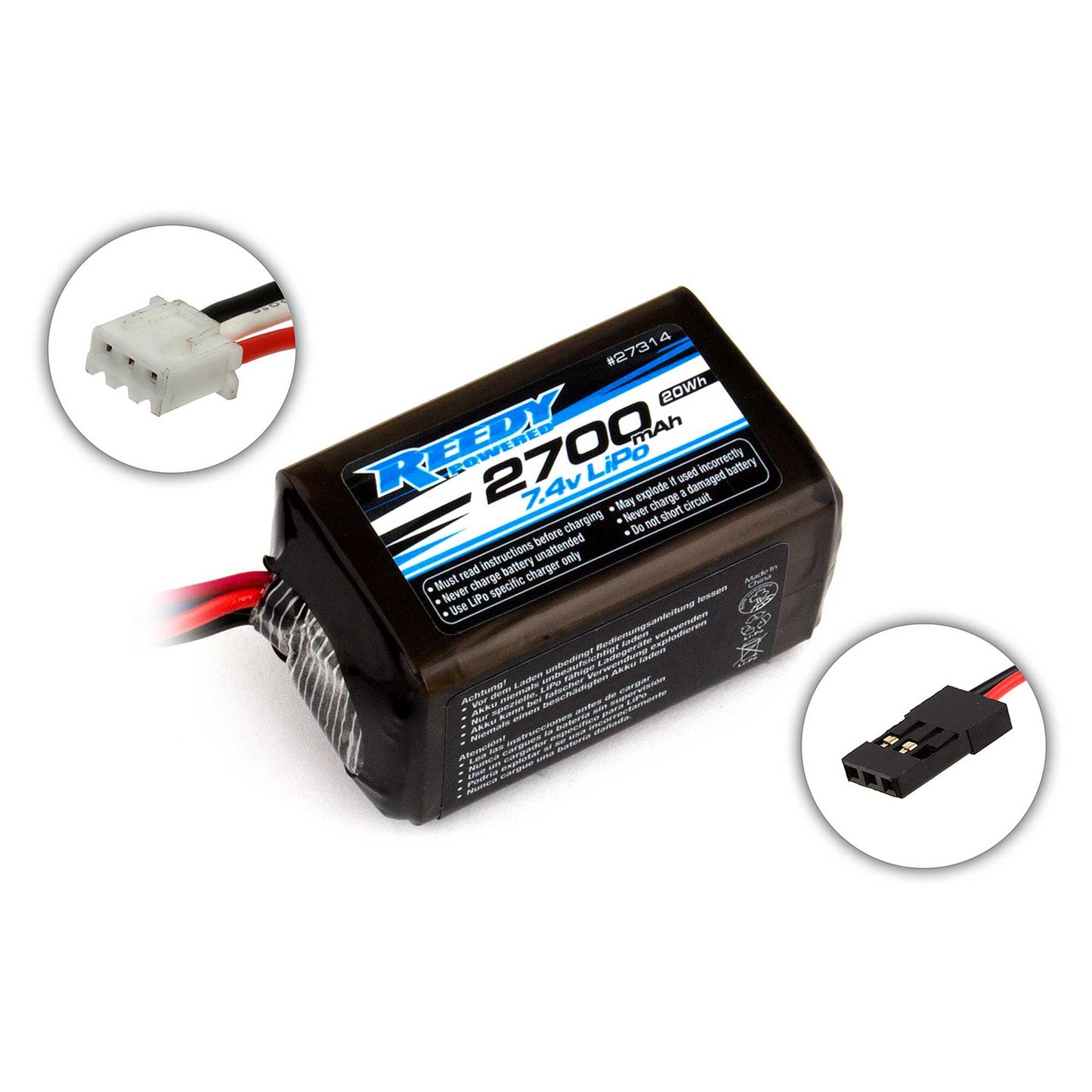 Reedy LiPo Pro RX 2700mAH 7.4V Hump