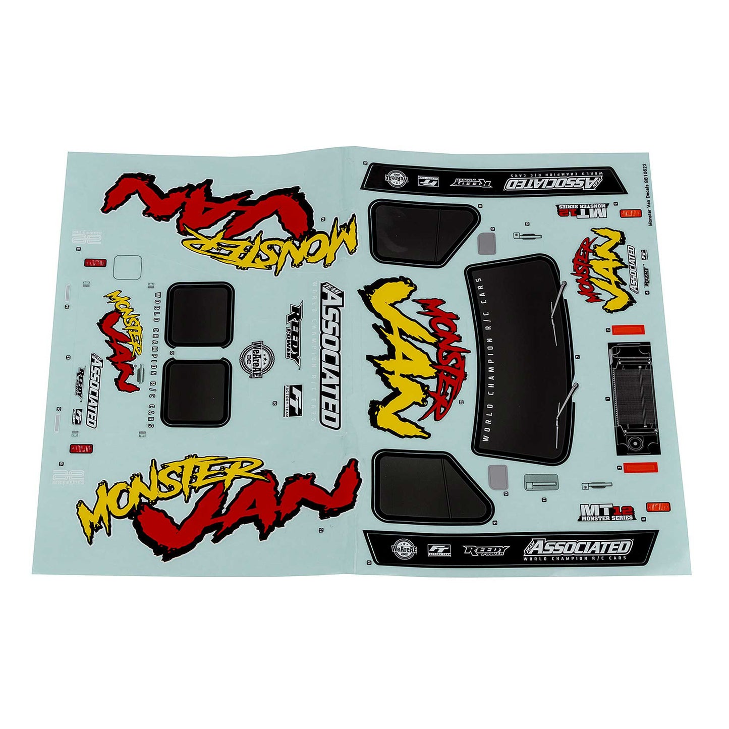 MT12 Monster Van Decal Sheet