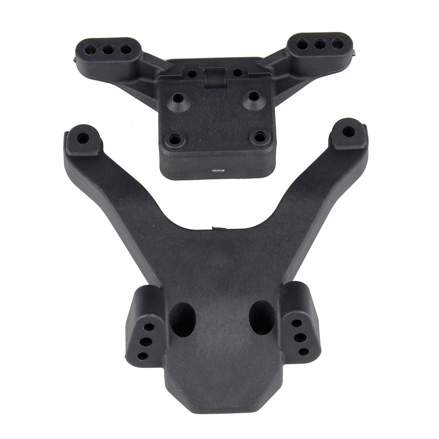 FT Top Plate and Ballstud Mount, Carbon: RC10B6