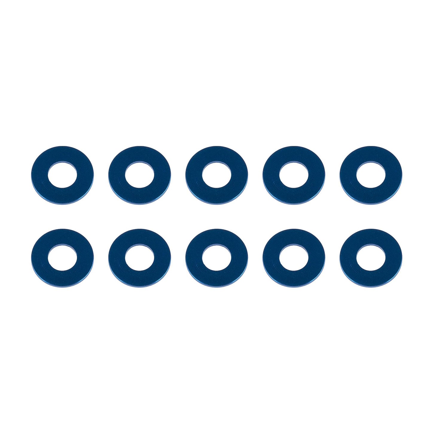 Washers, 7.8x3.5x0.5mm, blue aluminum