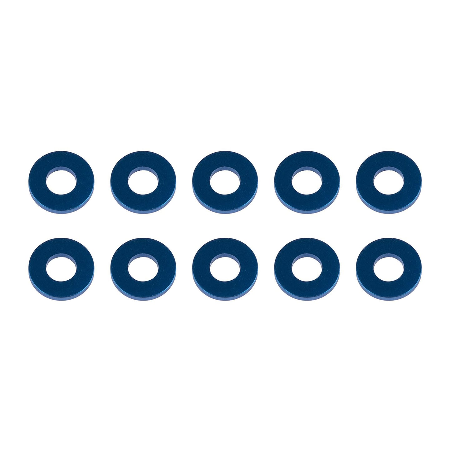 Washers, 7.8x3.5x1.0mm, blue aluminum