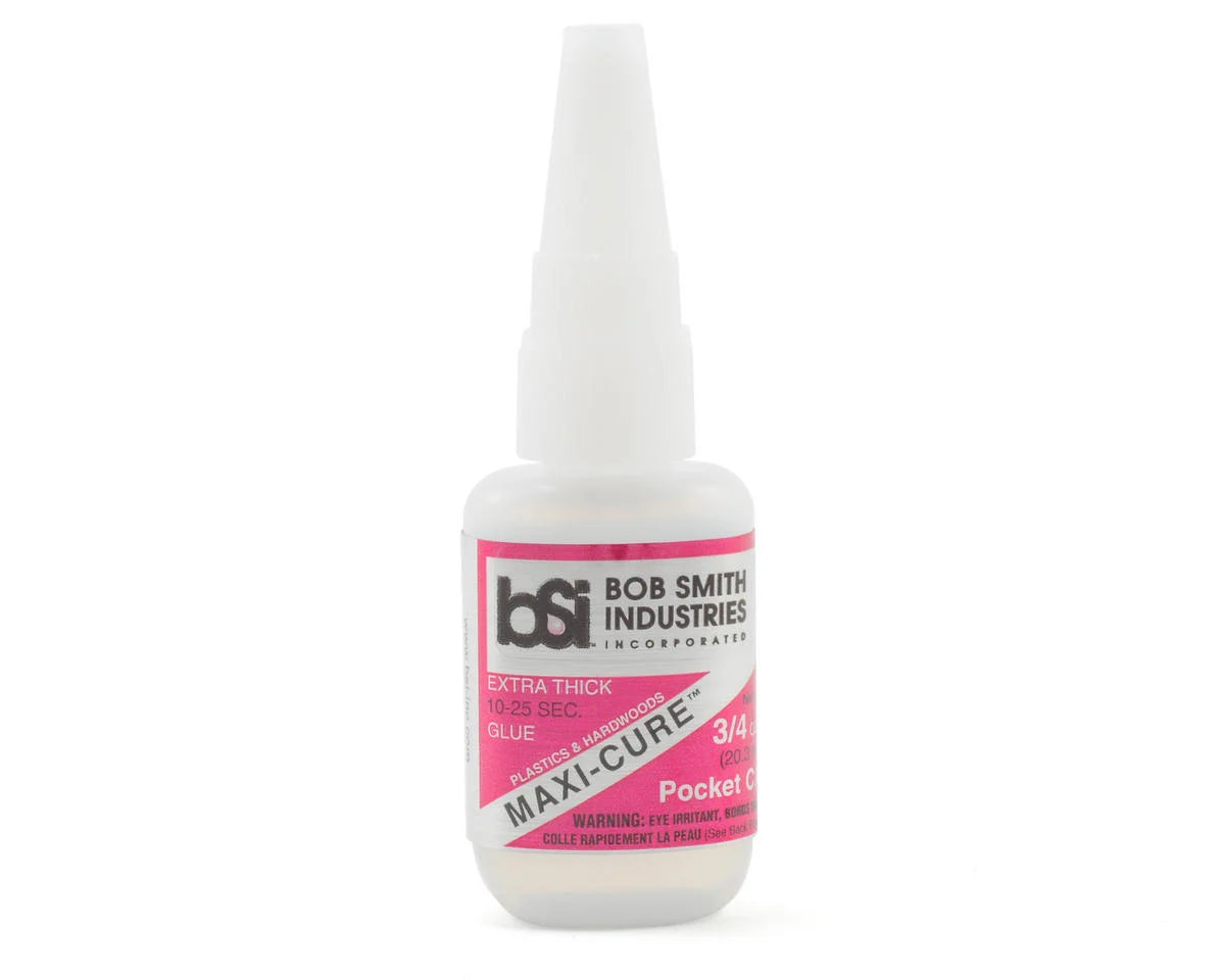 Bob Smith Industries MAXI-CURE POCKET Extra Thick CA w/Pin in Cap (3/4oz) - Xtreme RC