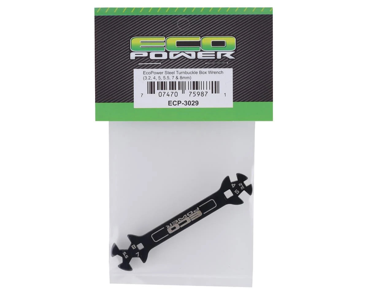 EcoPower Steel Turnbuckle Box Wrench (3.2, 4, 5, 5.5, 7 & 8mm) - Xtreme RC