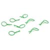 Bent Body Clips Green (8) - Xtreme RC