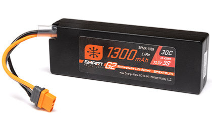 Smart Powerstage Bundle: 1300mAh 3S 30C LiPo Battery (IC2) / S100 Charger / 65W Power Block / Adapter - Xtreme RC