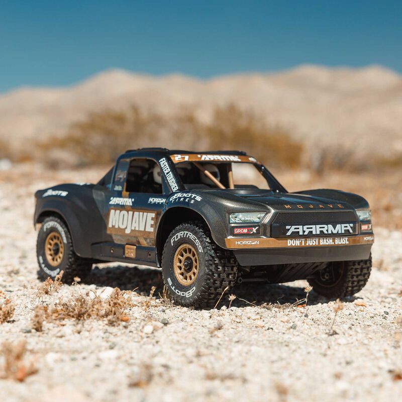 MOJAVE GROM 4X4 223S BLX BRUSHLESS SMALL SCALE DESERT TRUCK RTR WITH DSC, BLACK - Xtreme RC
