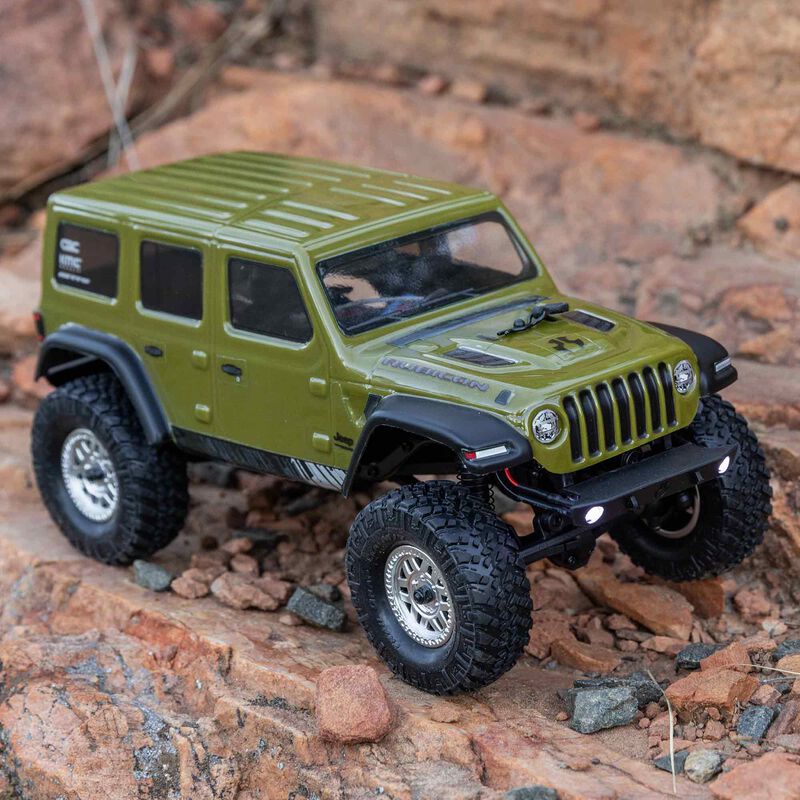 SCX24 2019 Jeep Wrangler JLU CRC, Green: 1/24 4WD RTR - Xtreme RC