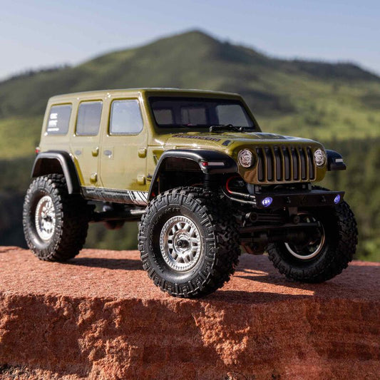 SCX24 2019 Jeep Wrangler JLU CRC, Green: 1/24 4WD RTR - Xtreme RC