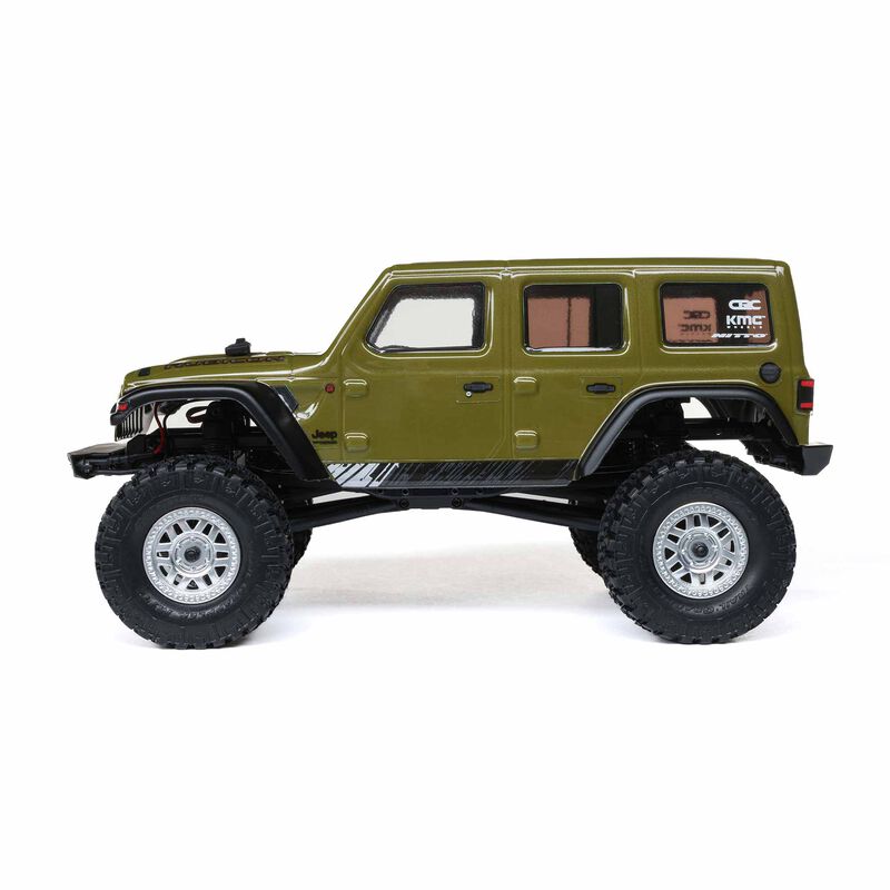 SCX24 2019 Jeep Wrangler JLU CRC, Green: 1/24 4WD RTR - Xtreme RC