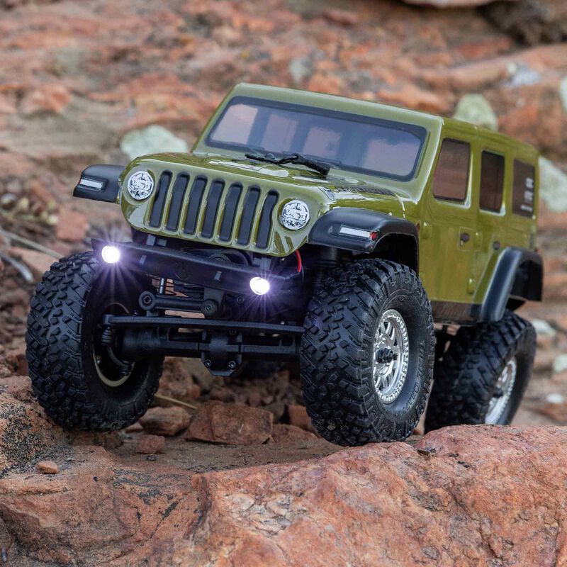 SCX24 2019 Jeep Wrangler JLU CRC, Green: 1/24 4WD RTR - Xtreme RC