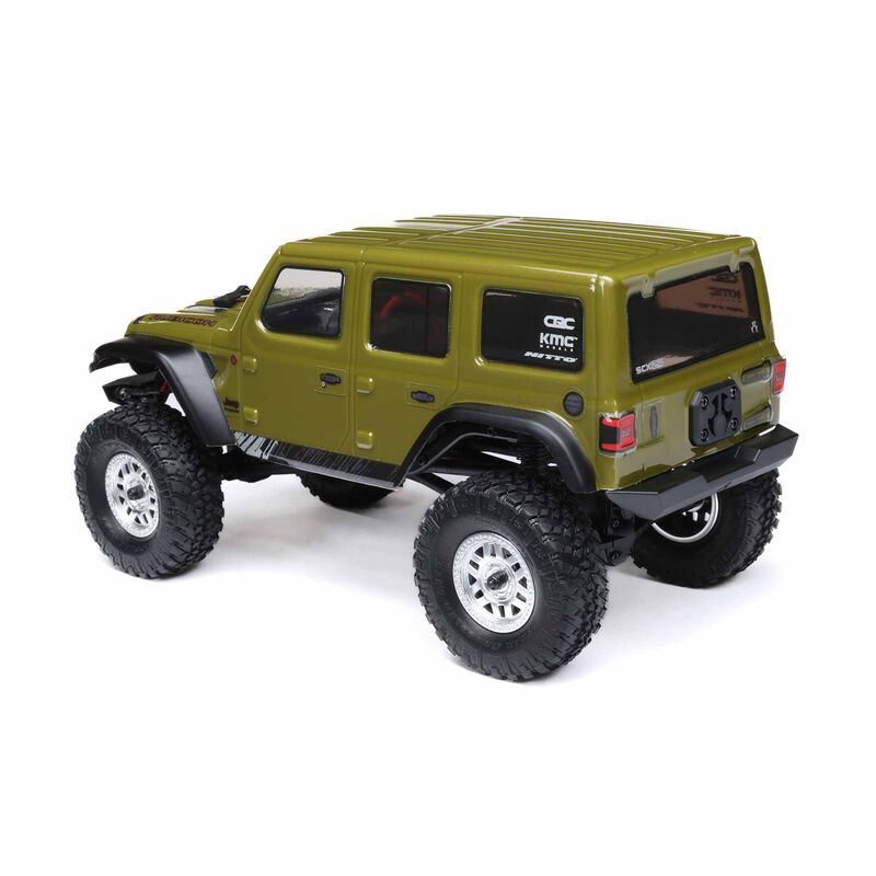 SCX24 2019 Jeep Wrangler JLU CRC, Green: 1/24 4WD RTR - Xtreme RC