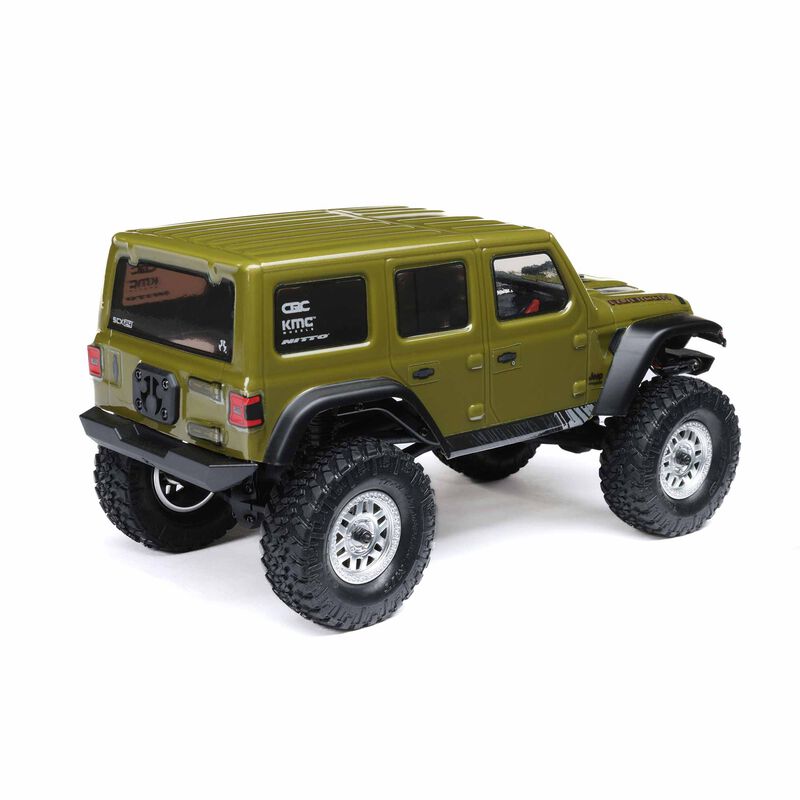 SCX24 2019 Jeep Wrangler JLU CRC, Green: 1/24 4WD RTR - Xtreme RC