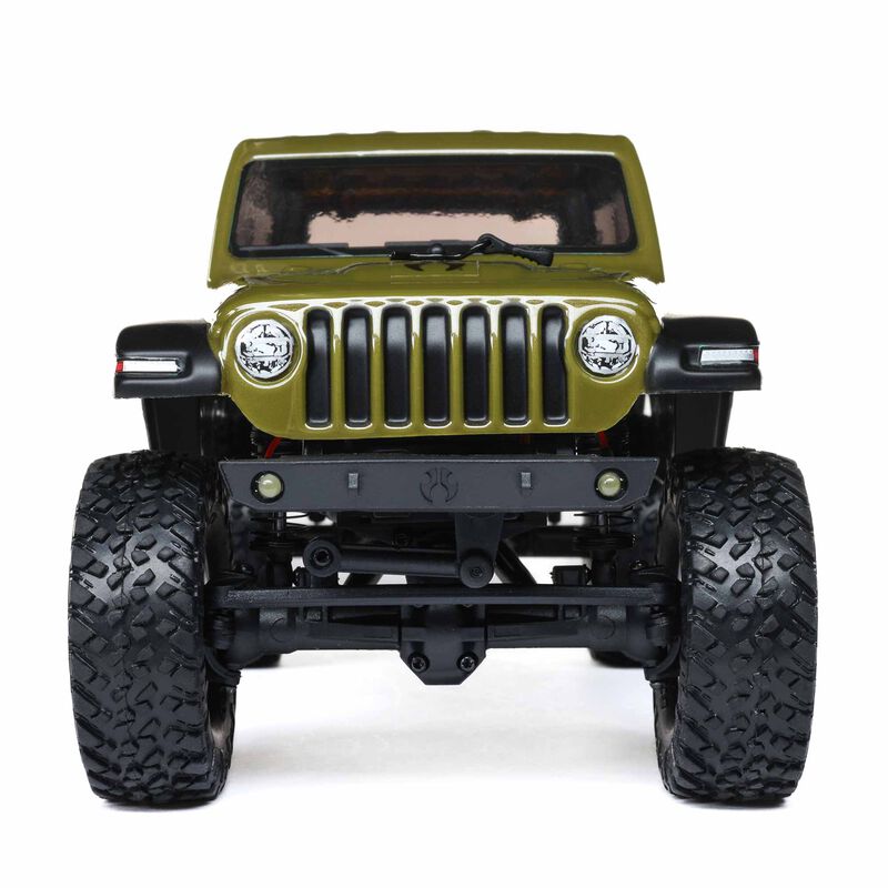 SCX24 2019 Jeep Wrangler JLU CRC, Green: 1/24 4WD RTR - Xtreme RC