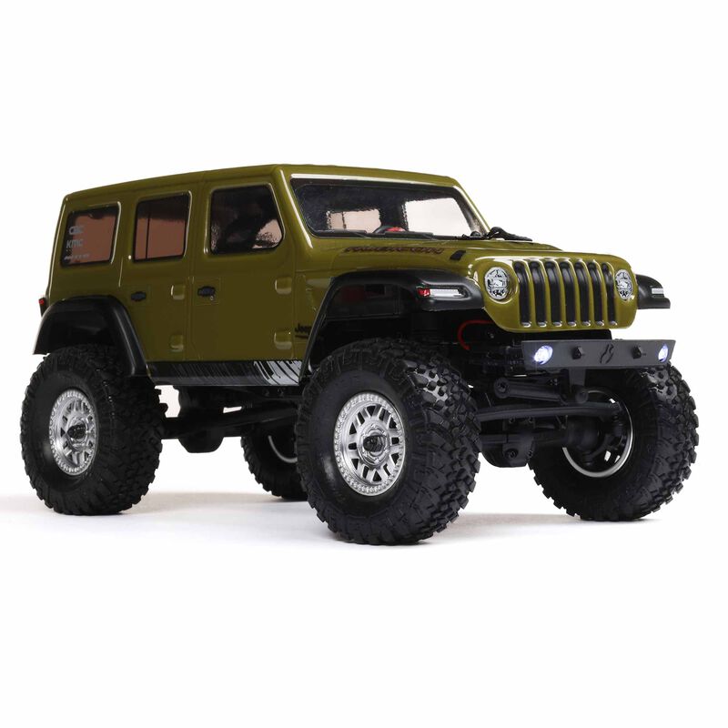SCX24 2019 Jeep Wrangler JLU CRC, Green: 1/24 4WD RTR - Xtreme RC