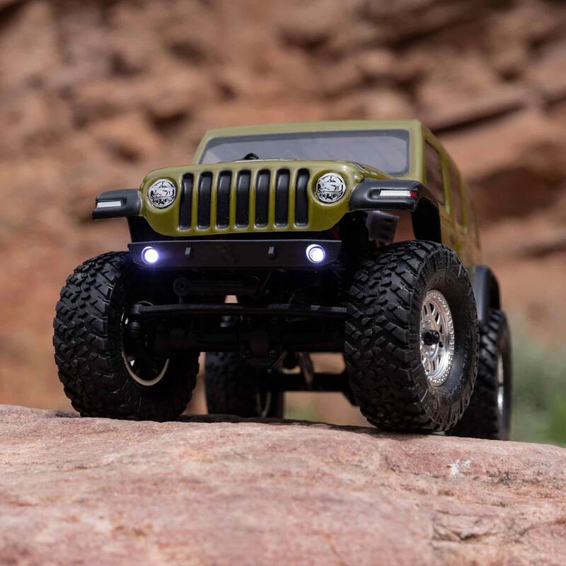 SCX24 2019 Jeep Wrangler JLU CRC, Green: 1/24 4WD RTR - Xtreme RC
