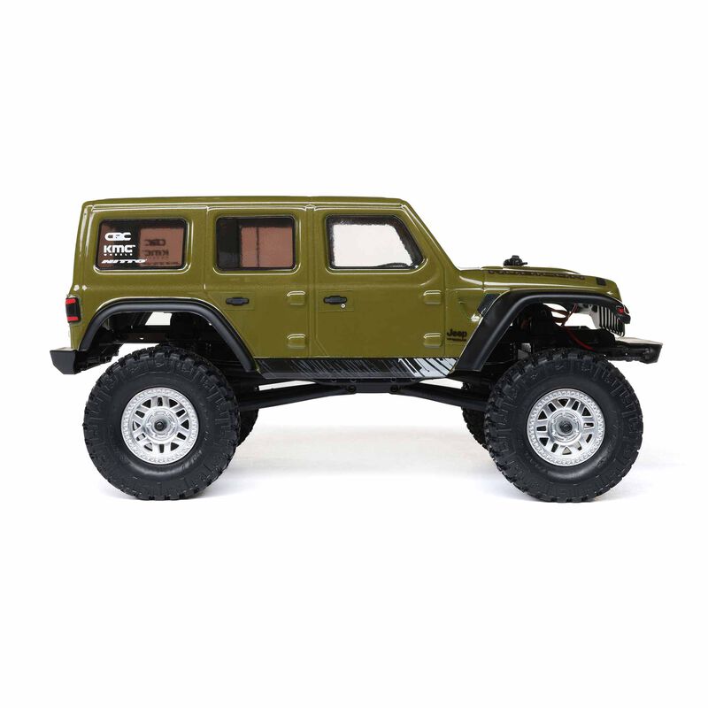 SCX24 2019 Jeep Wrangler JLU CRC, Green: 1/24 4WD RTR - Xtreme RC