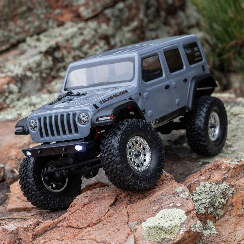 SCX24 2019 Jeep Wrangler JLU CRC, Gray: 1/24 4WD RTR - Xtreme RC