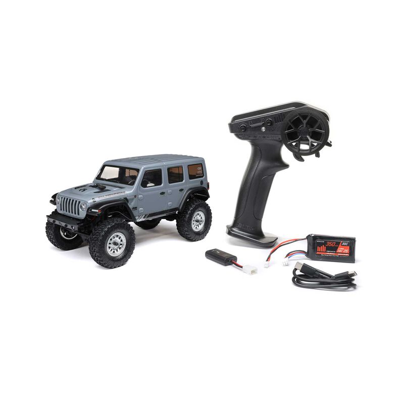 SCX24 2019 Jeep Wrangler JLU CRC, Gray: 1/24 4WD RTR - Xtreme RC