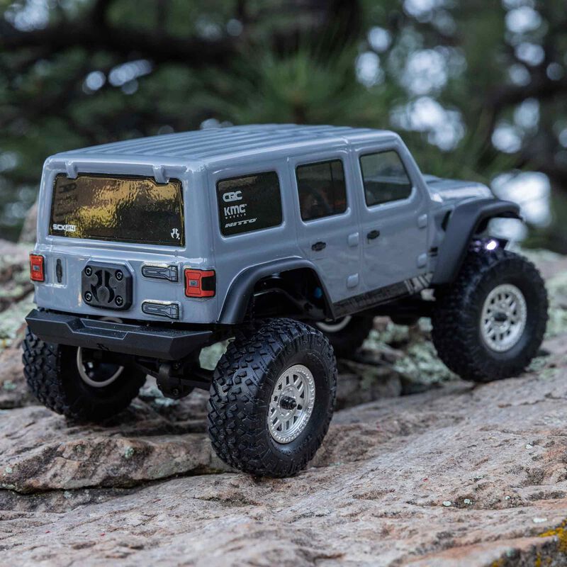 SCX24 2019 Jeep Wrangler JLU CRC, Gray: 1/24 4WD RTR - Xtreme RC