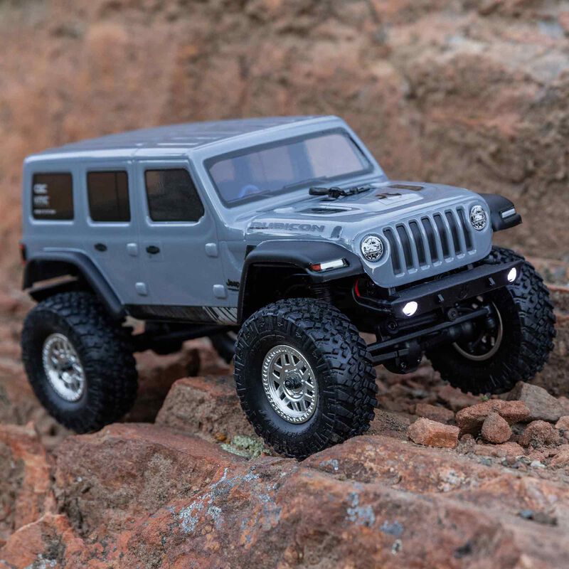SCX24 2019 Jeep Wrangler JLU CRC, Gray: 1/24 4WD RTR - Xtreme RC