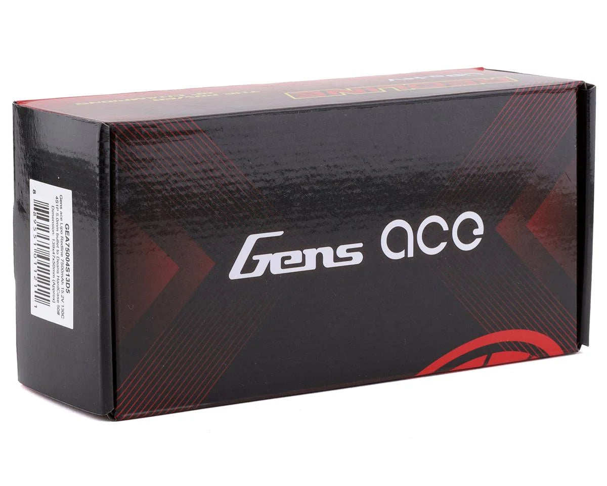 Gens Ace 4s LiHV LiPo Battery 130C w/5mm Bullets & T-Style Adapter (15.2V/7500mAh)