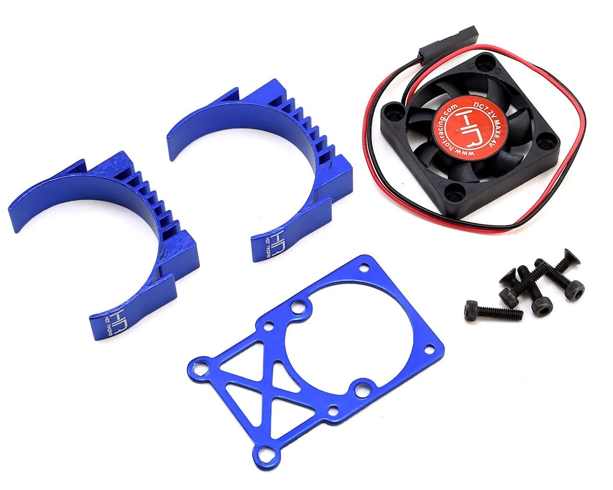 MH550TE06 Hot Racing Blue Multi Mount Fan Heat Sink 36mm Motors - Xtreme RC