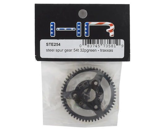 Steel Spur Gear, 54 Tooth, 32 Pitch, Green, for Traxxas 2WD - Xtreme RC