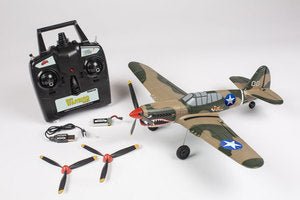 Curtiss P-40 Warhawk Micro RTF Airplane w/PASS - Xtreme RC