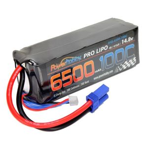4S 14.8V 6500mAh 100C Lipo Battery w EC5 Plug Soft Case 4-Cell - Xtreme RC