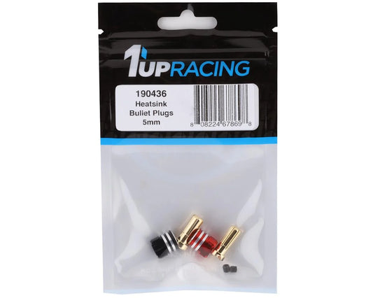 1UP Racing Heatsink Bullet Plug Connectors & Grips, 5mm - Xtreme RC