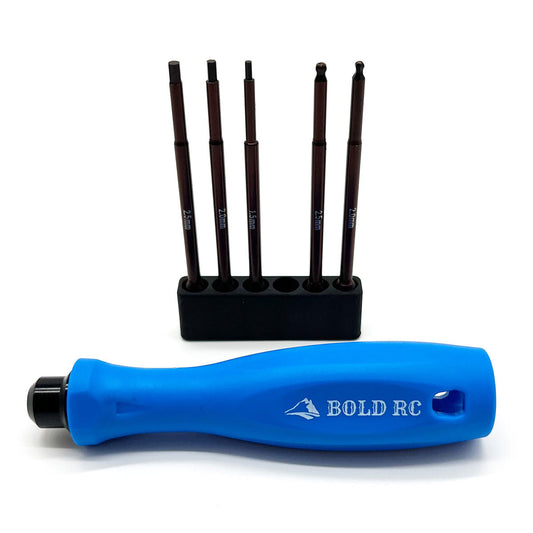 1/10th Hex Set, 1/4" Quick Drive Hex & Hex Ball Wrench Set w/Handle - Xtreme RC