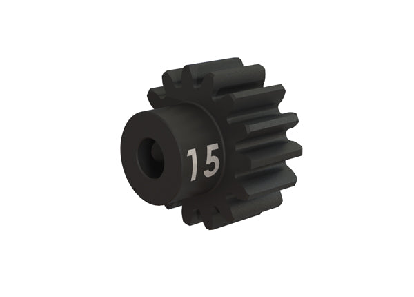 Gear, 15-T pinion (32-p), heavy duty (machined, hardened steel)/ set screw - Xtreme RC