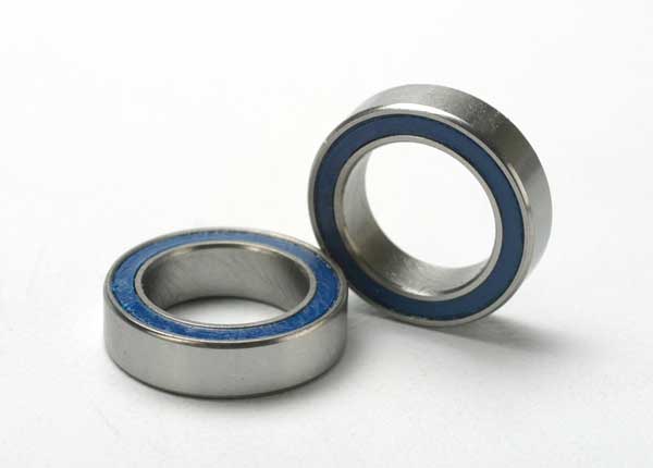 Ball bearings, blue rubber sealed (10x15x4mm) (2) - Xtreme RC