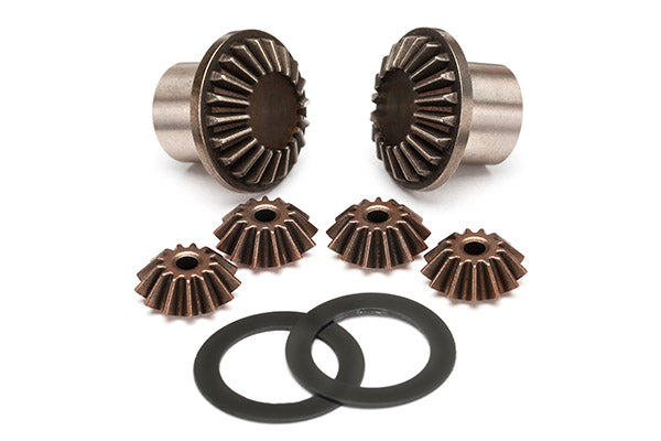 Gear set, differential (output gears (2)/ spider gears (4)/ 16x23.5x.5mm TW (2)) - Xtreme RC