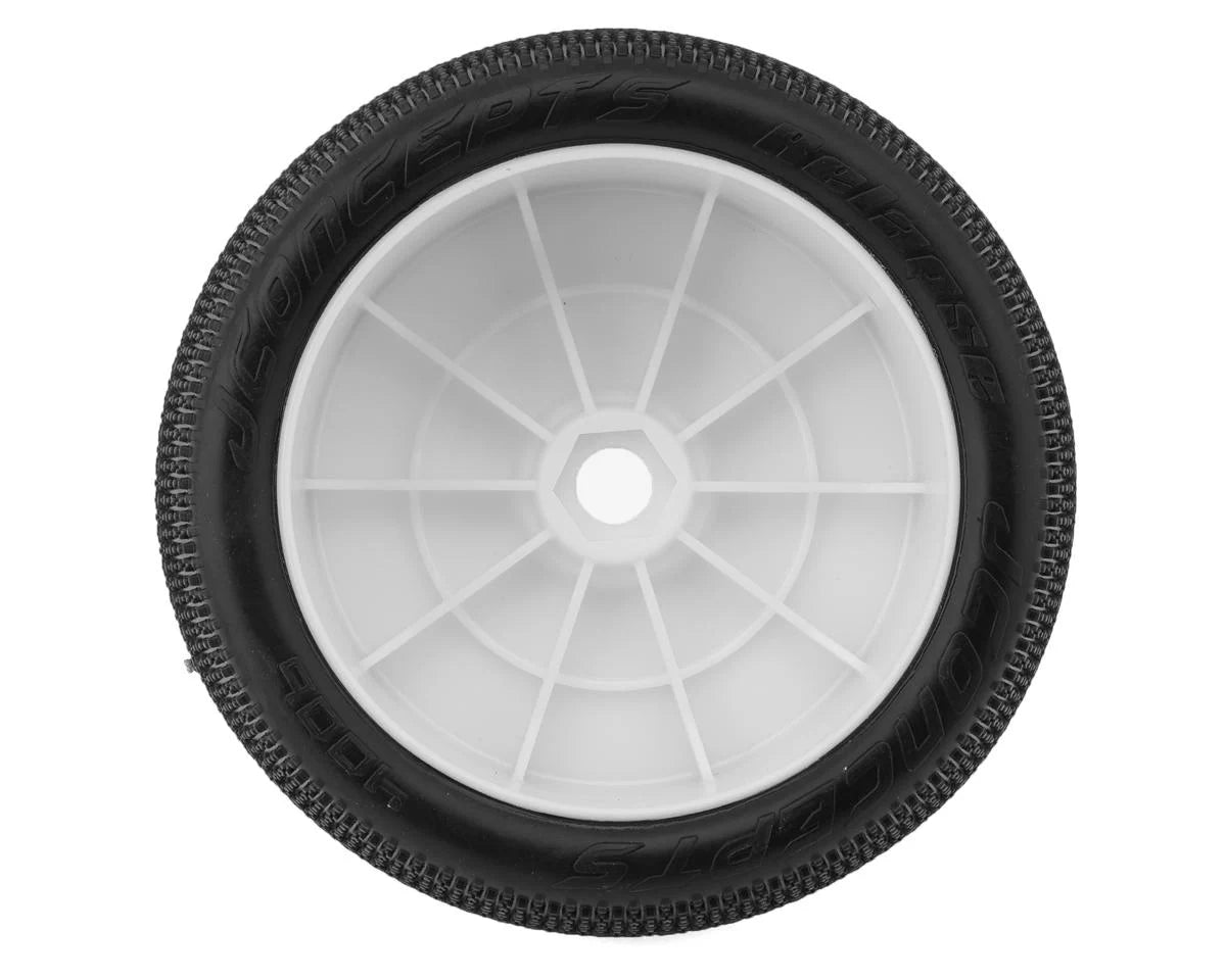 JConcepts Relapse 4.0" Pre-Mounted 1/8 Truggy Tires (2) (White) (Green) - Xtreme RC