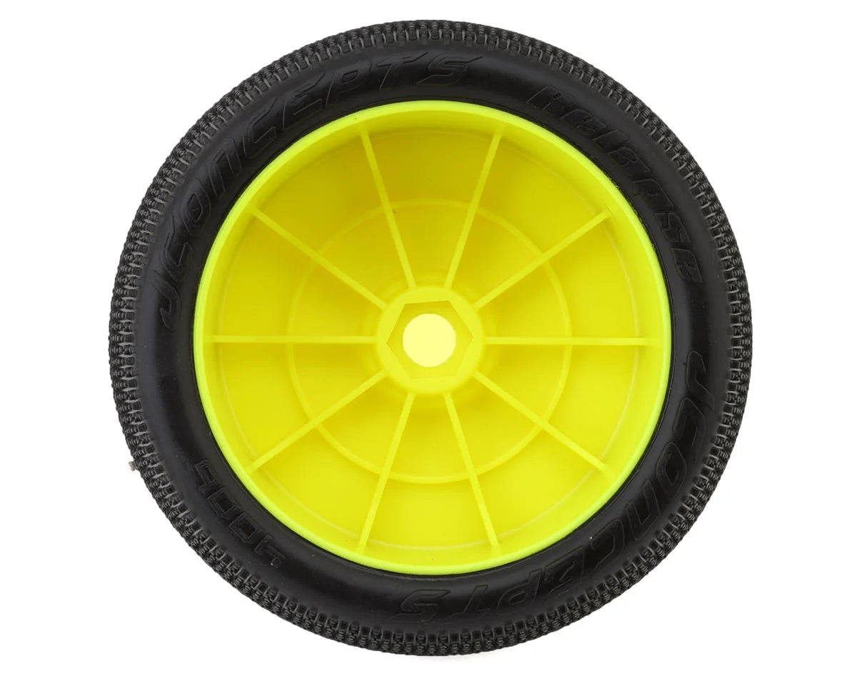 JConcepts Relapse 4.0" Pre-Mounted 1/8 Truggy Tires (2) (Yellow) (Green) - Xtreme RC