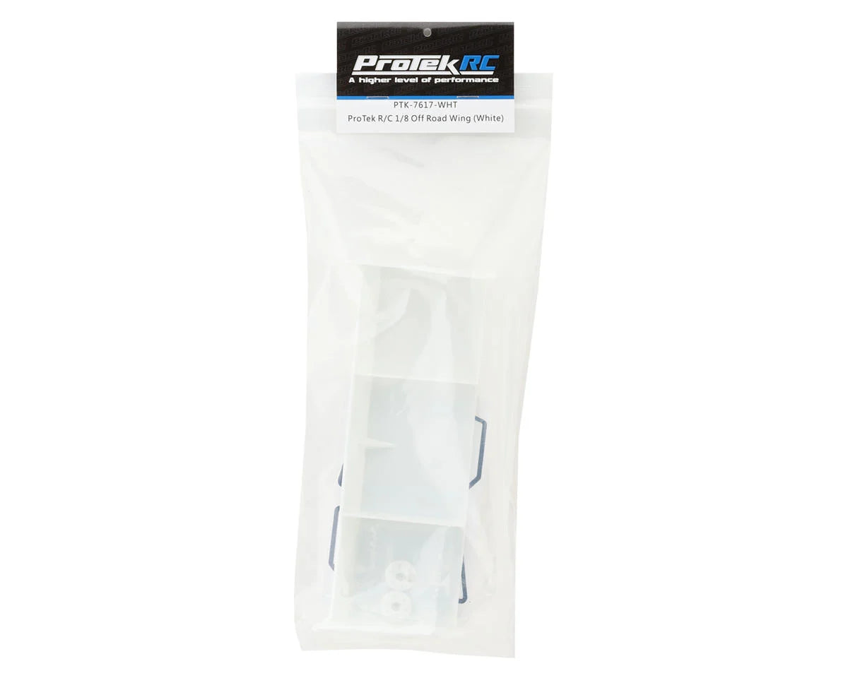 ProTek RC 1/8 Off-Road Euro Wing (White) - Xtreme RC