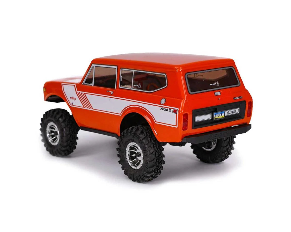 Redcat Ascent-18 International Scout II 1/18 4WD RTR Rock Crawler (Orange) w/2.4GHz Radio, Battery & Charger - Xtreme RC
