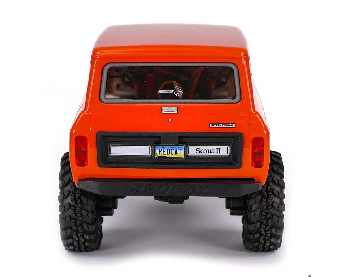 Redcat Ascent-18 International Scout II 1/18 4WD RTR Rock Crawler (Orange) w/2.4GHz Radio, Battery & Charger - Xtreme RC