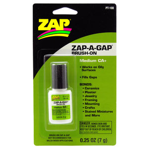 ZAP Glue Brush-On Zap-A-Gap Med CA Glue 1/4oz - Xtreme RC