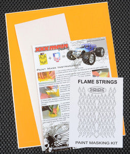 XXX Main Racing Flame Strings Paint Mask - Xtreme RC