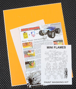 XXX Main Racing Mini Flames Paint Mask - Xtreme RC