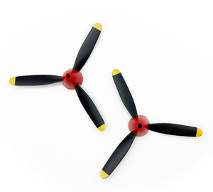 Rage R/C 3-Blade Propeller & Spinner (2); P-40 - Xtreme RC