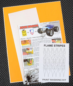 XXX Main Racing Flame Stripes Paint Mask - Xtreme RC