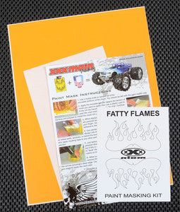 XXX Main Racing Fatty Flames Paint Mask - Xtreme RC