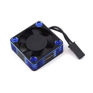 30x30x10mm Aluminum High Speed HV Cooling Fan (Blue/Black) - Xtreme RC