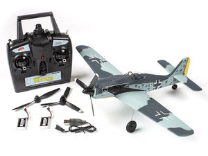 Rage R/C Focke-Wulf Fw 190 Micro RTF Airplane with PASS (Pilot Assist Stability Software) System - Xtreme RC