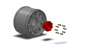 Louise R/C MFT MT-Cyclone Soft 1/10 Monster Truck Tires, 12, 14, 17mm Removable Hex - 1 Pair
