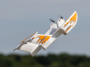 Tribus 250 Electric Powered RTF Amphibious Aircraft; Orange - Xtreme RC