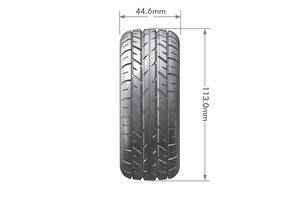 Louise R/C B-Rocket 1/8 Off-Road Buggy Tires, 17mm Hex, Mounted on Black Spoke Rim, Soft, Front/Rear (2) - Xtreme RC